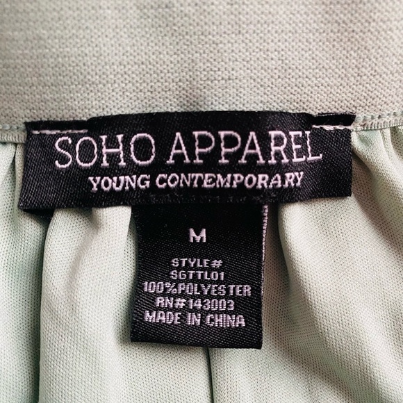 Soho Apparel Women’s Green Layered Flowy Flared Ruffle Boho Long Skirt Medium - Picture 9 of 9